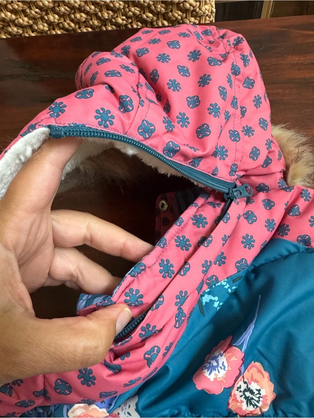 NWOT Matilda Jane Rosy Cheeks Floral Footed Snowsuit Size 12-18 Months